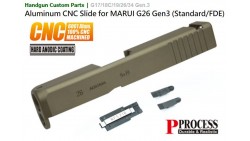 Aluminum CNC Slide for MARUI G26 Gen3 (Standard/FDE)